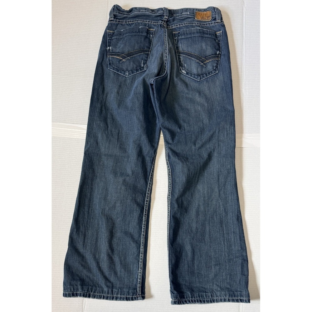 BKE TYLER - BUCKLE - Men's Distressed Bootcut Denim Blue Jean- Size 32x30‎ - Picture 3 of 9